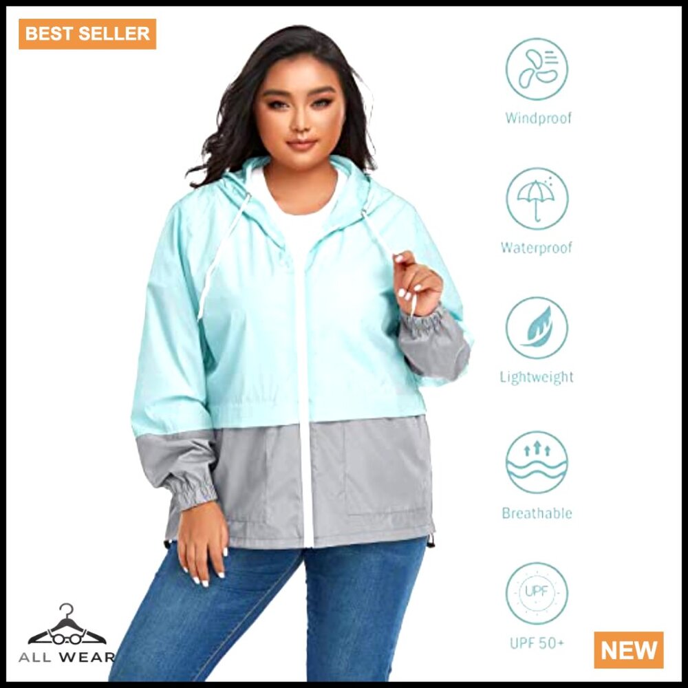 Lightweight Packable Raincoat Waterproof Windbrea… - image 4